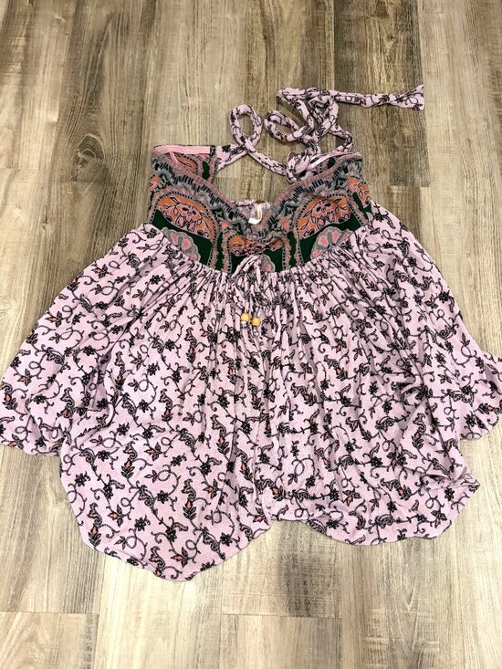 Free People Pants - Free People Fairy Festival Halter Romper XS Mauve Boho Whimsygoth